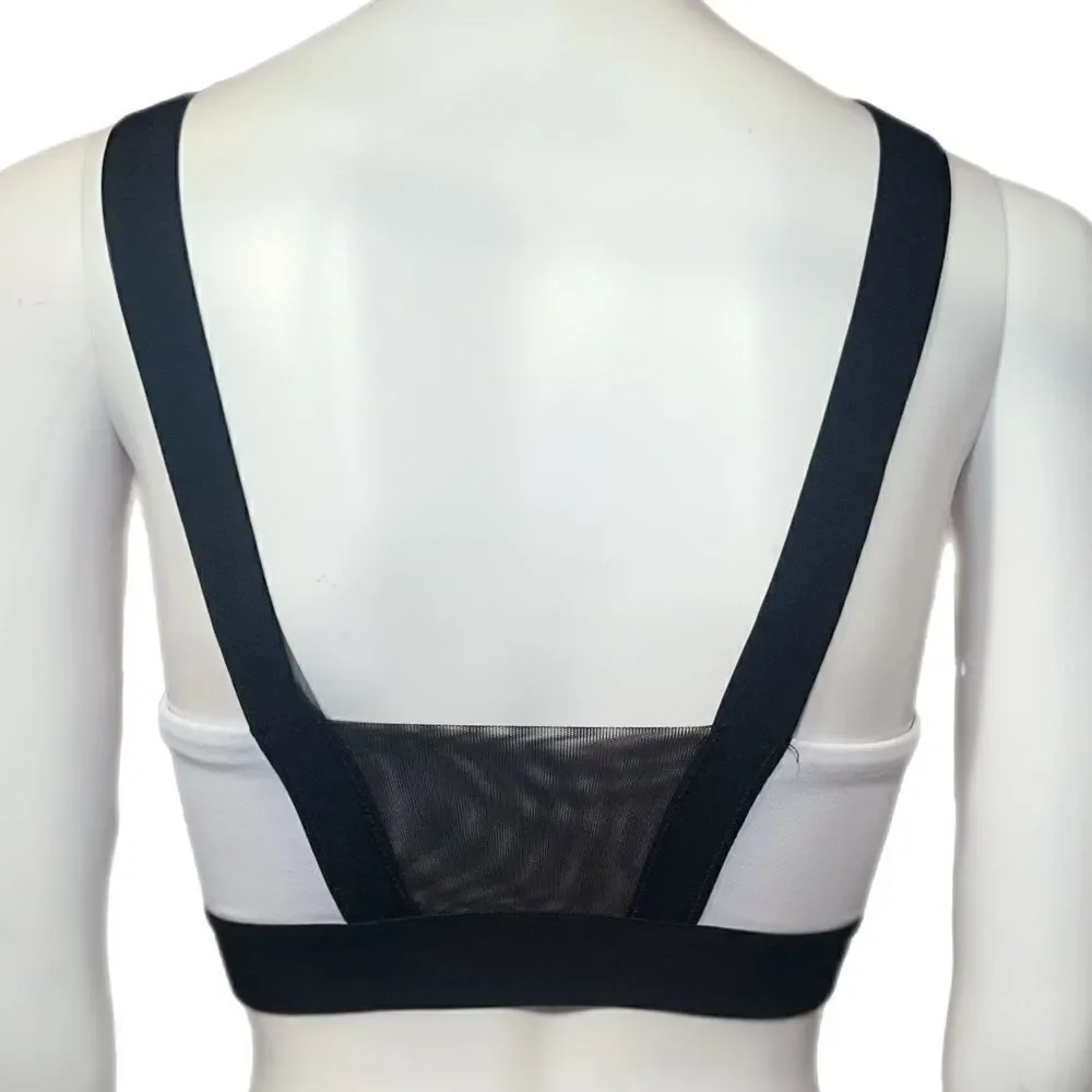 Mesh Inset Sports Bra LIVE LOVE DREAM by Aero (M)